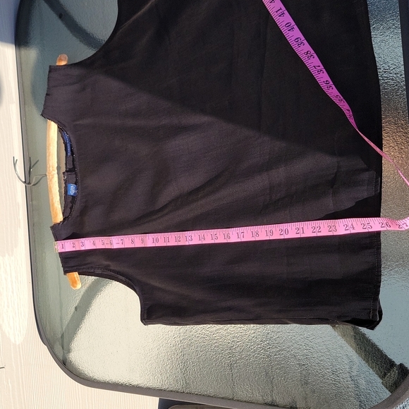 Nwot Karen Scott Black Beaded Rayon/Polyester Sleeveless Blouse Size Xl - Picture 13 of 13